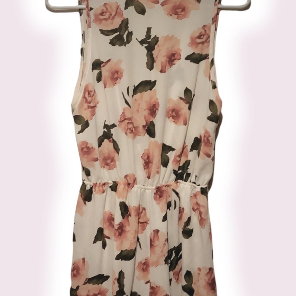 AUDREY3+1 SLEEVELESS LIGHT ROMPER WITH ROSES - Picture 9 of 9